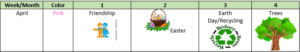 Whoopsy Daisy April Calendar