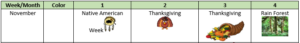 Whoopsy Daisy November Calendar